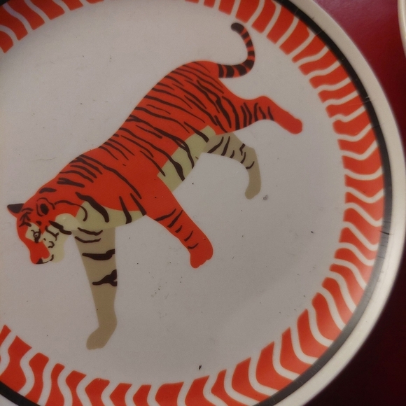 Animal Print Coasters Set TRINKET TRAYS Safari 2 Pcs NEW - Picture 2 of 3